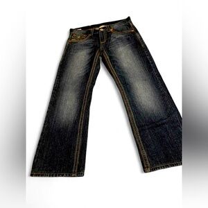 True Religion Black Straight Jeans Timeless Style
